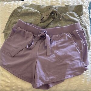Flora Nikrooz Lavender and Gray Athletic Shorts